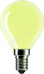 Лампа Philips P-45 15W E14 yellow