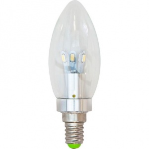 Лампа Feron LB-70 3.5W E14 4000K свеча Chrome Clear