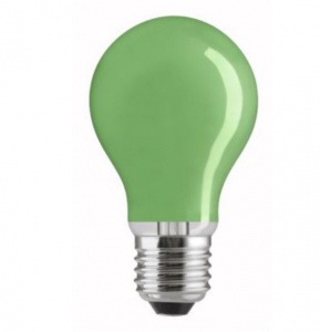 Лампа Philips GLS A55 15W E27 green
