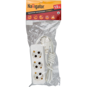 Удлинитель Navigator 71 451 NPE-S1-03-150-E-3x0.75 с/з 3 гн. 1.5м