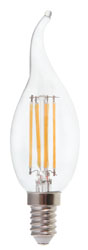 Лампа Feron 5W E14 2700K свеча на ветру LB-59