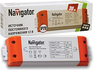 Источник питания Navigator 71 461 ND-P30-IP20-12V
